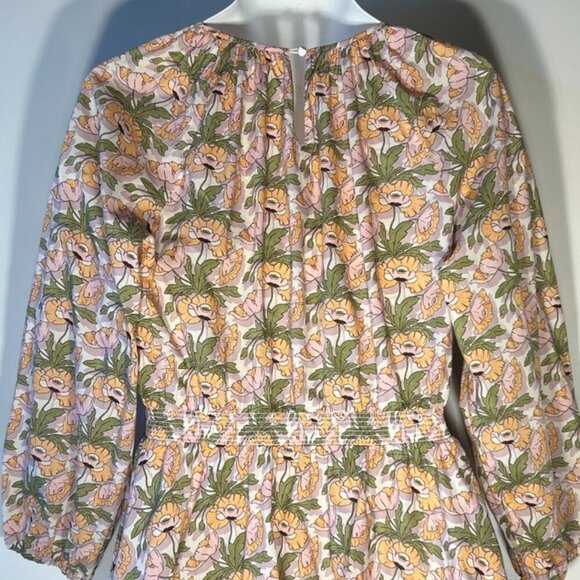 J. Crew Liberty Butterfield Poppy Fabric SZL Pink Floral Dress Coquette Cottage - Picture 8 of 12